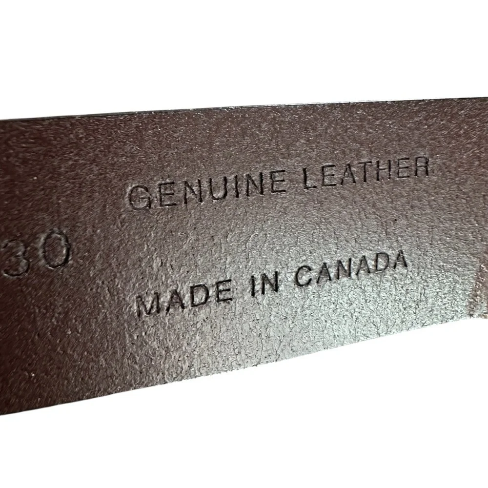 L.L. Bean Men's Brown Genuine Leather Belt, Large